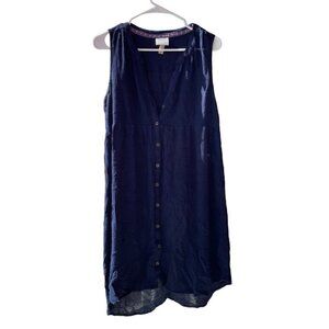 Knox Rose Navy Cotton Sundress Medium